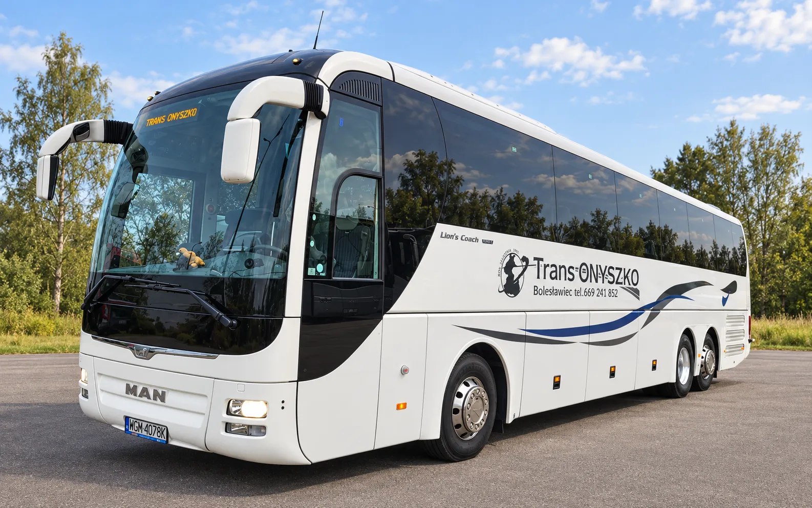 Autokar Trans Onyszko w trasie